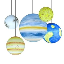 Závěsná lampa Nordic Planet Design Jedinečný lustr Planety sluneční soustavy