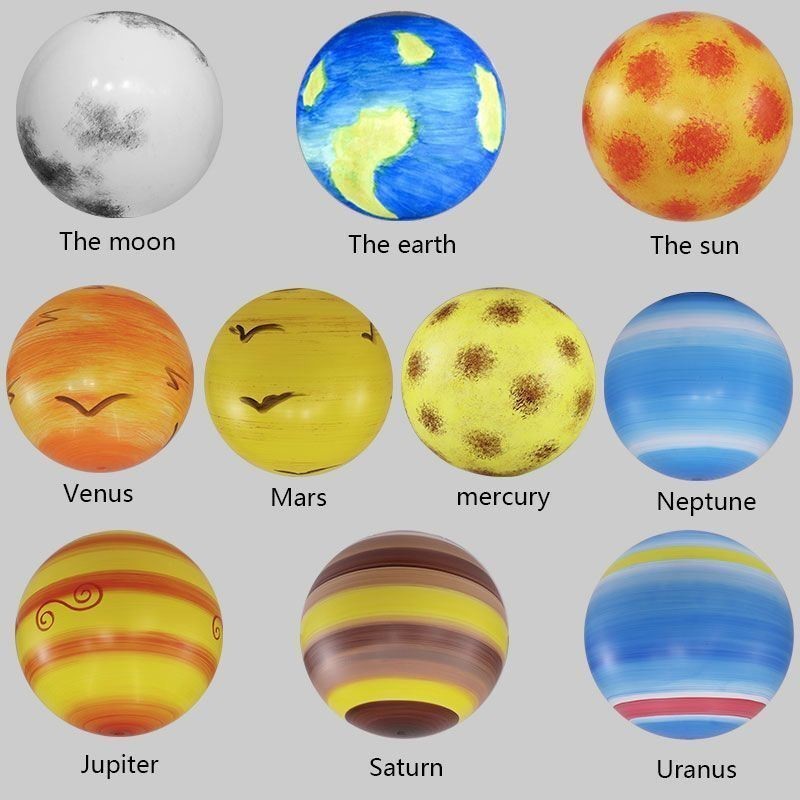 Závěsná lampa Nordic Planet Design Jedinečný lustr Planety sluneční soustavy