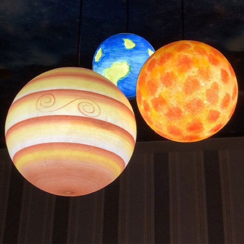 Závěsná lampa Nordic Planet Design Jedinečný lustr Planety sluneční soustavy