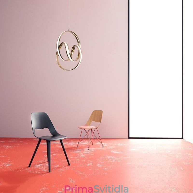 Moderní minimalistická závěsná lampa Jedinečný ostrov s kruhovým svítidlem