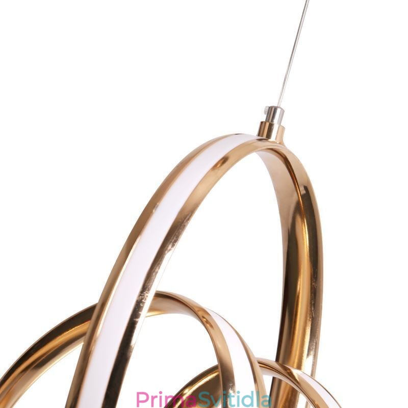 Moderní minimalistická závěsná lampa Jedinečný ostrov s kruhovým svítidlem