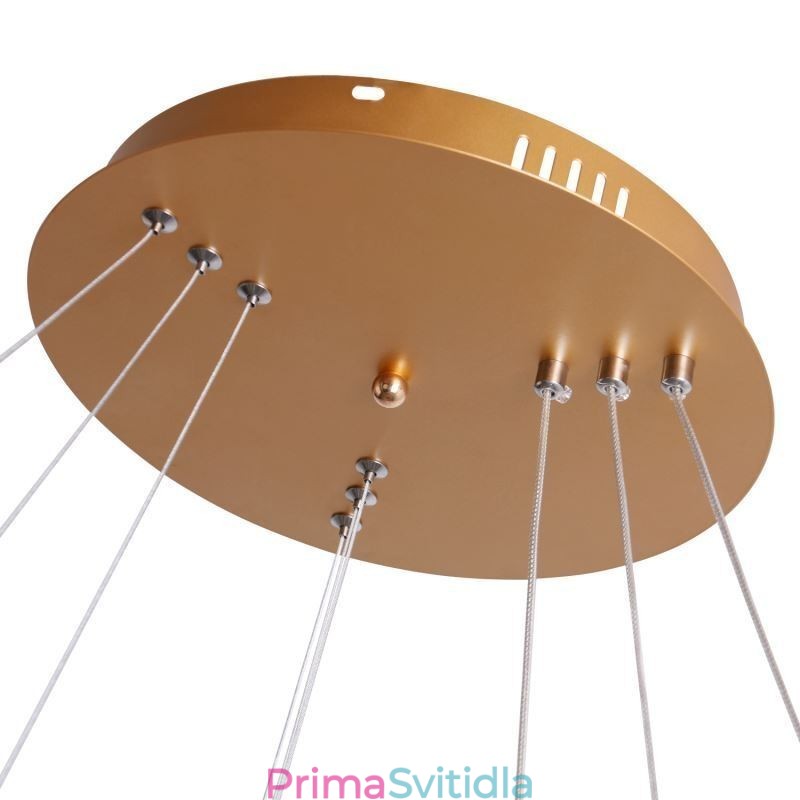Moderní závěsné svítidlo akrylové 3 kroužky 80+60+40cm