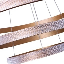 Moderní závěsné svítidlo akrylové 3 kroužky 80+60+40cm