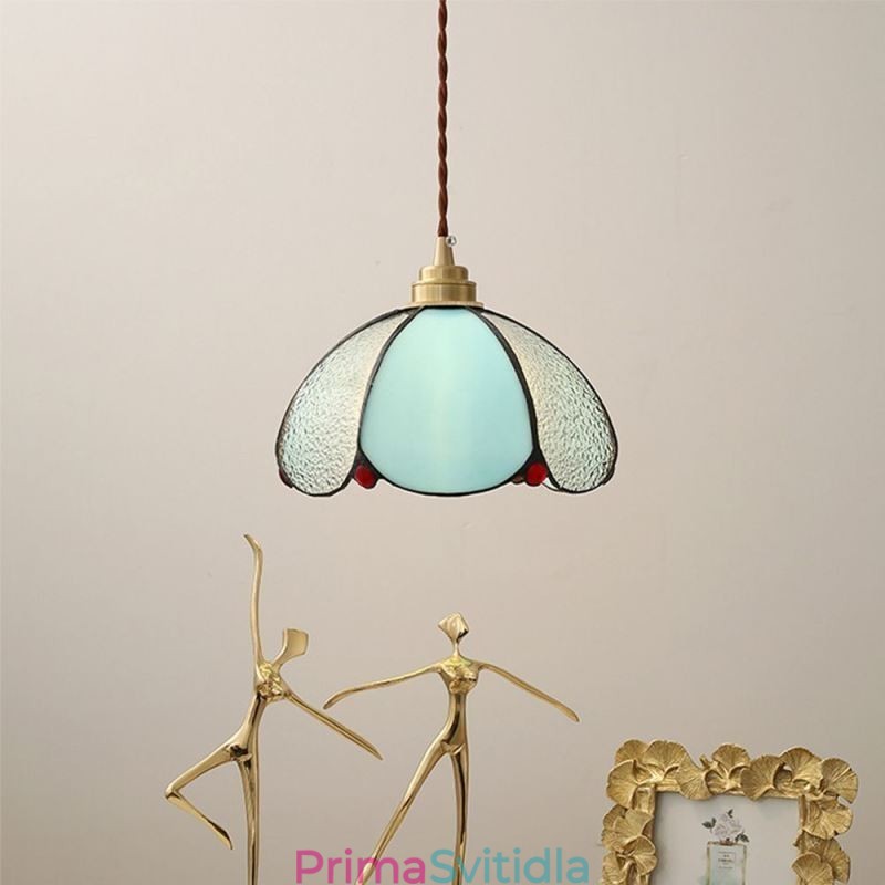 Minimalistické skleněné závěsné svítidlo s jednou hlavou skleněná závěsná lampa