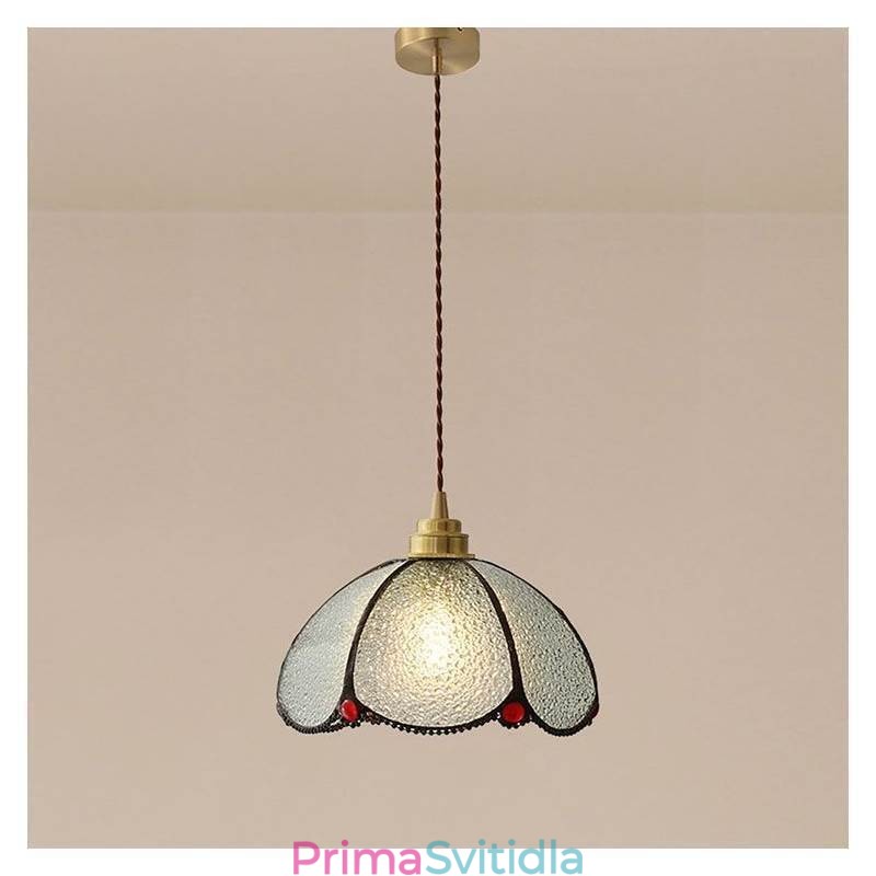 Minimalistické skleněné závěsné svítidlo s jednou hlavou skleněná závěsná lampa