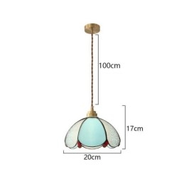 Minimalistické skleněné závěsné svítidlo s jednou hlavou skleněná závěsná lampa