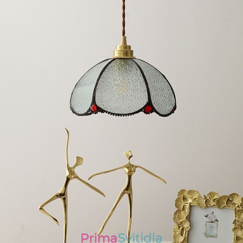 Minimalistické skleněné závěsné svítidlo s jednou hlavou skleněná závěsná lampa