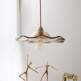 Závěsné svítidlo Lotus Leaf Glass Kreativní dekorativní svítidlo