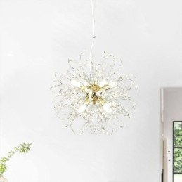 Elegantní závěsné svítidlo Pampeliška Crystal