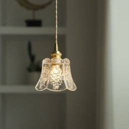 Květinové závěsné svítidlo Minimalistické dekorativní skleněné svítidlo
