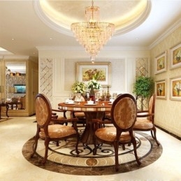 Moderní elegantní křišťálový závěsný kónický lustr