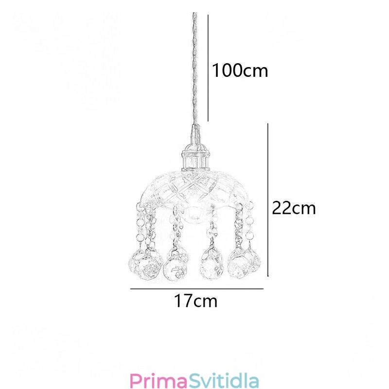 Moderní mini skleněné závěsné svítidlo 1 světelná dekorace svítidlo
