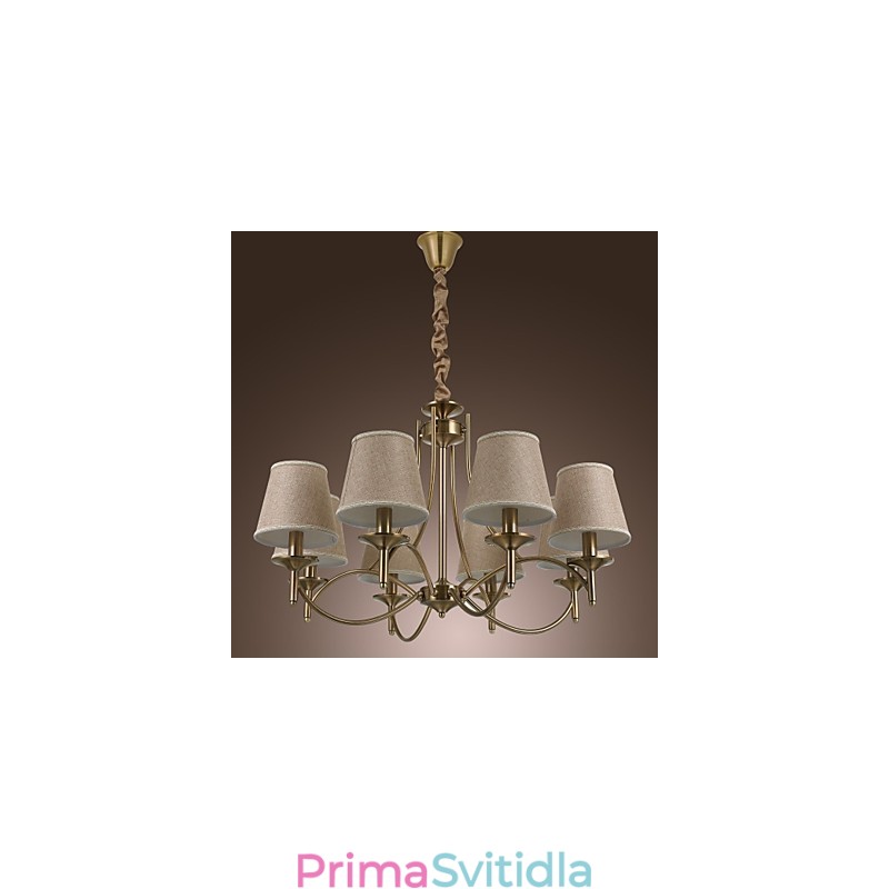Moderní současný tradiční klasický rustikální lustr Country Island Vintage mosazný kovový lustr