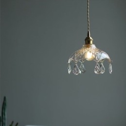 Moderní minimalistická skleněná závěsná lampa Single Light Závěsné světlo