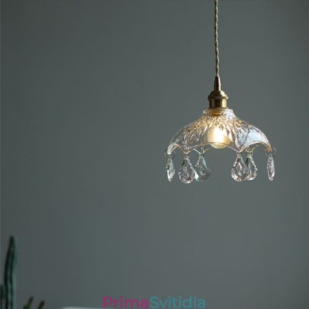 Moderní minimalistická skleněná závěsná lampa Single Light Závěsné světlo Moderní minimalistická skleněná závěsná lampa Single Light Závěsné světlo