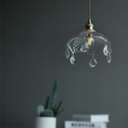 Moderní minimalistická skleněná závěsná lampa Single Light Závěsné světlo