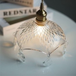 Moderní minimalistická skleněná závěsná lampa Single Light Závěsné světlo