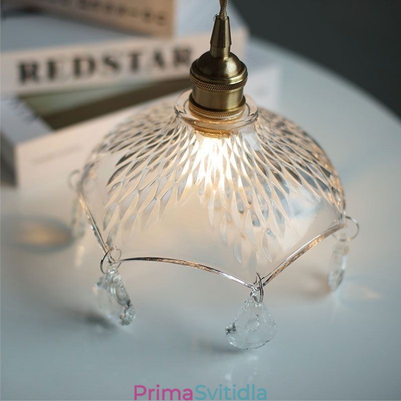 Moderní minimalistická skleněná závěsná lampa Single Light Závěsné světlo