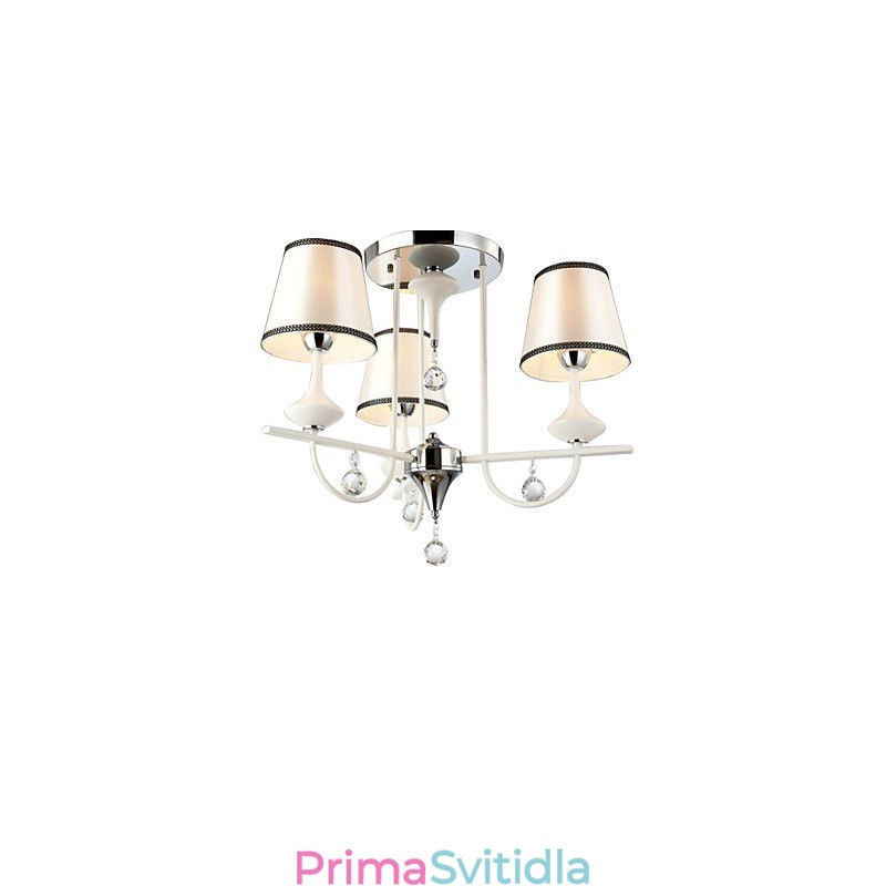 Moderní moderní křišťálový chromový kovový lustr