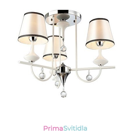 Moderní moderní křišťálový chromový kovový lustr