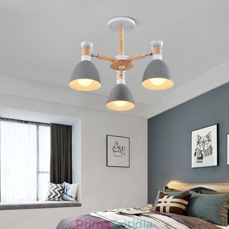 Kreativní dřevěný lustr Nordic Macaron Pendant Light Kreativní dřevěný lustr Nordic Macaron Pendant Light