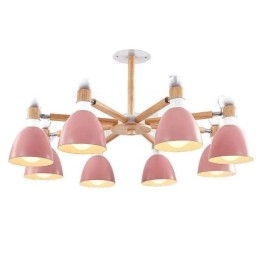 Kreativní dřevěný lustr Nordic Macaron Pendant Light