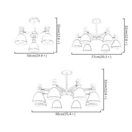 Kreativní dřevěný lustr Nordic Macaron Pendant Light