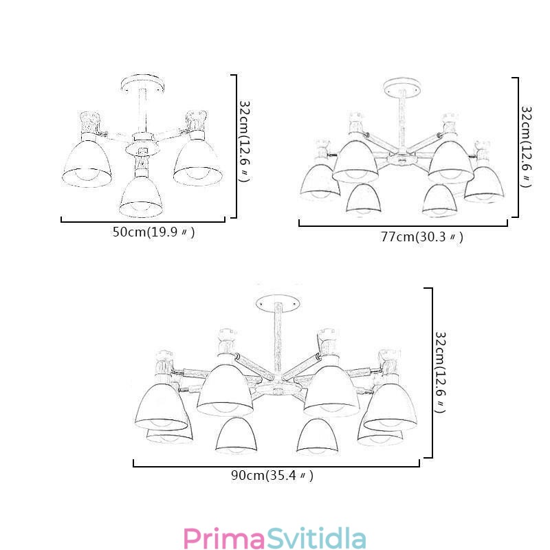 Kreativní dřevěný lustr Nordic Macaron Pendant Light