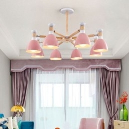 Kreativní dřevěný lustr Nordic Macaron Pendant Light