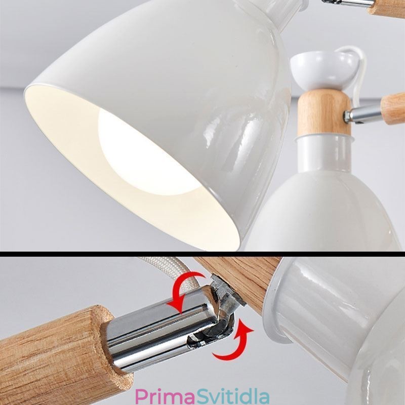 Kreativní dřevěný lustr Nordic Macaron Pendant Light