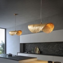 Mosazné závěsné svítidlo Moderní minimalistické stropní svítidlo s lotosovým listem