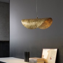Mosazné závěsné svítidlo Moderní minimalistické stropní svítidlo s lotosovým listem