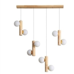 Dřevěný přívěsek Light Magic Bean Cluster Stropní světelný ostrov