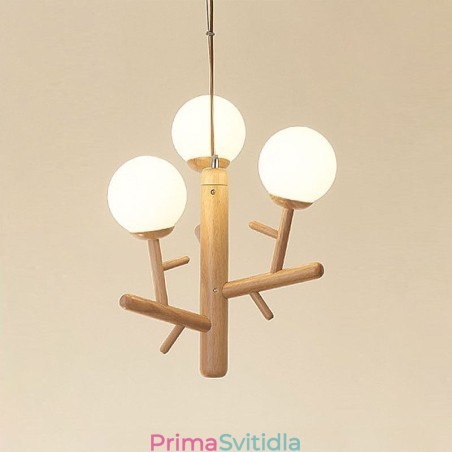 Dřevěné závěsné svítidlo Nordic Creative Dřevěné závěsné svítidlo Nordic Creative
