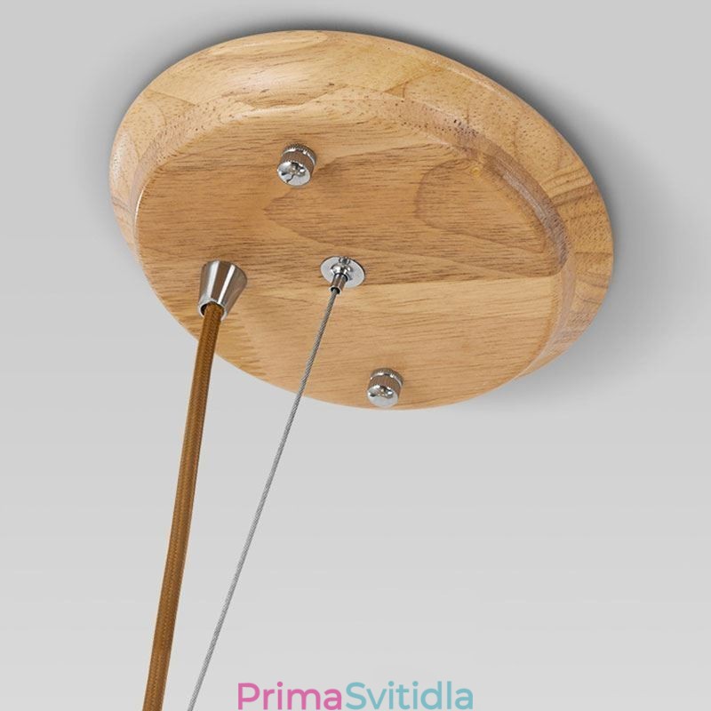 Dřevěné závěsné svítidlo Nordic Creative