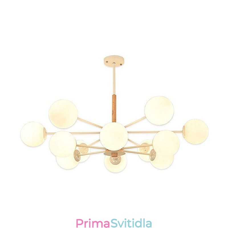 Závěsné svítidlo Magic Bean Creative Nordic Wooden Light Fitting