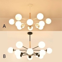 Závěsné svítidlo Magic Bean Creative Nordic Wooden Light Fitting