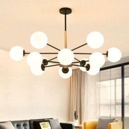 Závěsné svítidlo Magic Bean Creative Nordic Wooden Light Fitting