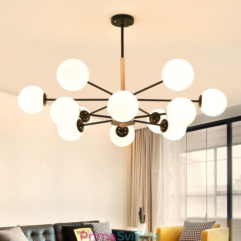 Závěsné svítidlo Magic Bean Creative Nordic Wooden Light Fitting