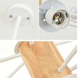 Závěsné svítidlo Magic Bean Creative Nordic Wooden Light Fitting