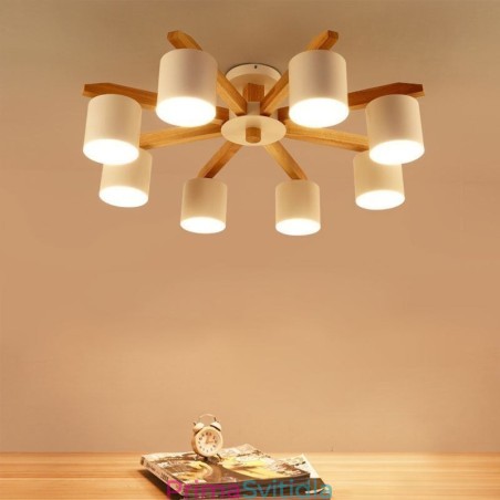 Závěs Nordic Log Light Macaron Light Fitting Závěs Nordic Log Light Macaron Light Fitting