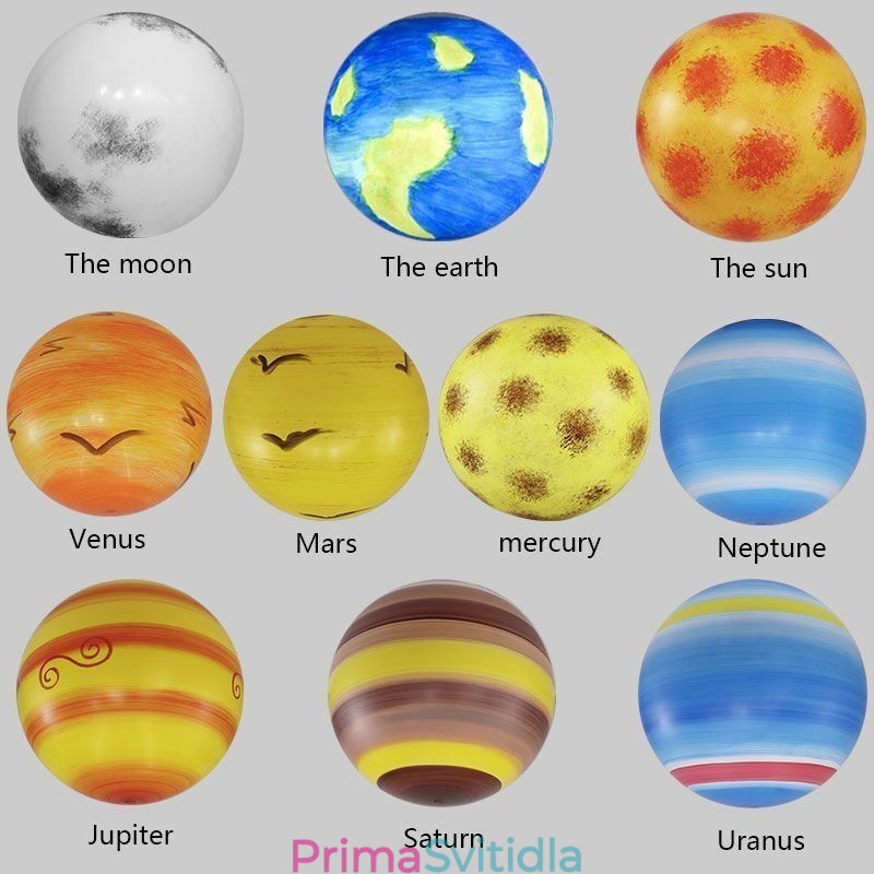 Závěsná lampa Nordic Planet Design Jedinečný lustr Planety sluneční soustavy