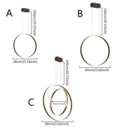 Nordic Pendant Light Akrylový prsten ve tvaru přívěsku Light