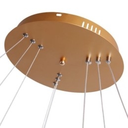 Moderní závěsné svítidlo akrylové 3 kroužky 80+60+40cm