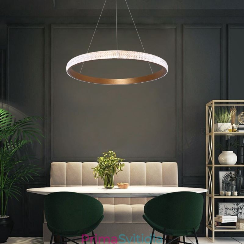 Kruhová závěsná lampa Minimalistické akrylové svítidlo
