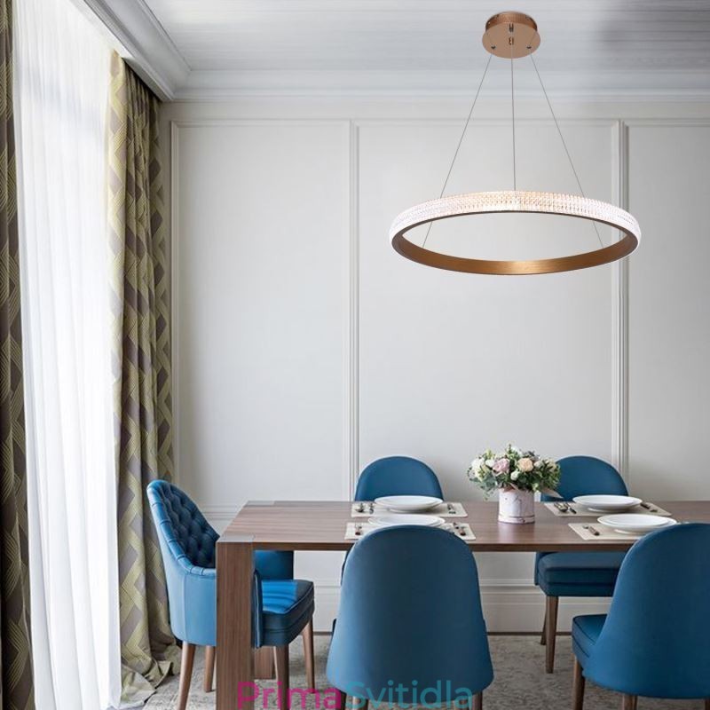 Kruhová závěsná lampa Minimalistické akrylové svítidlo