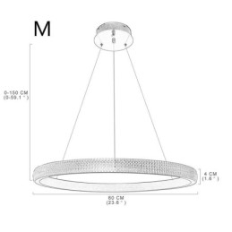 Kruhová závěsná lampa Minimalistické akrylové svítidlo