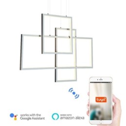 Severské závěsné svítidlo Geometrické čtvercové závěsné svítidlo
