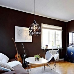 Duté křišťálové železné závěsné lampy ostrov nápady