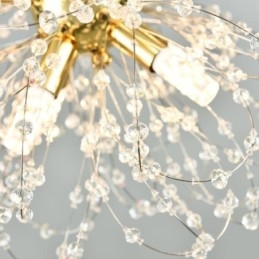 Pampeliška Crystal Závěsné světlo Elegantní lustr